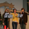 Denise, Anna, Anne und Christian singen